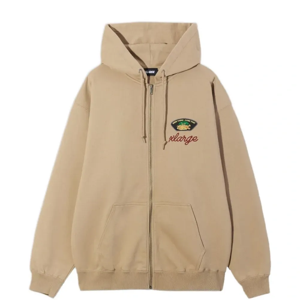 Худи на молнии с вышивкой