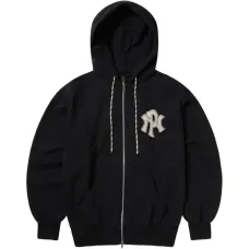 Хлопковое худи на молнии с вышивкой