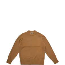 Свитер в рубчик с круглым вырезом