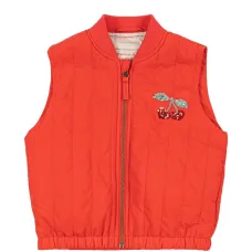 Стеганый жилет с украшением из пайеток