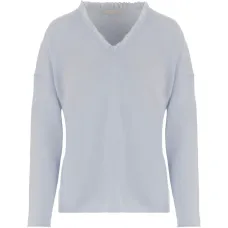 Свитер с бахромой на воротнике Свитер с бахромой на воротнике