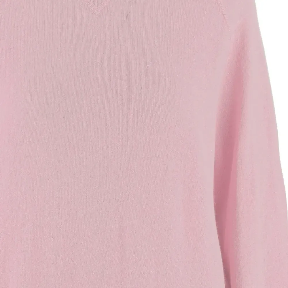 Вязаный свитер с круглым вырезом