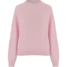 Вязаный свитер с круглым вырезом