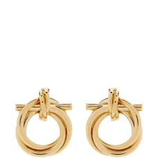 Серьги с круглыми узлами торшон