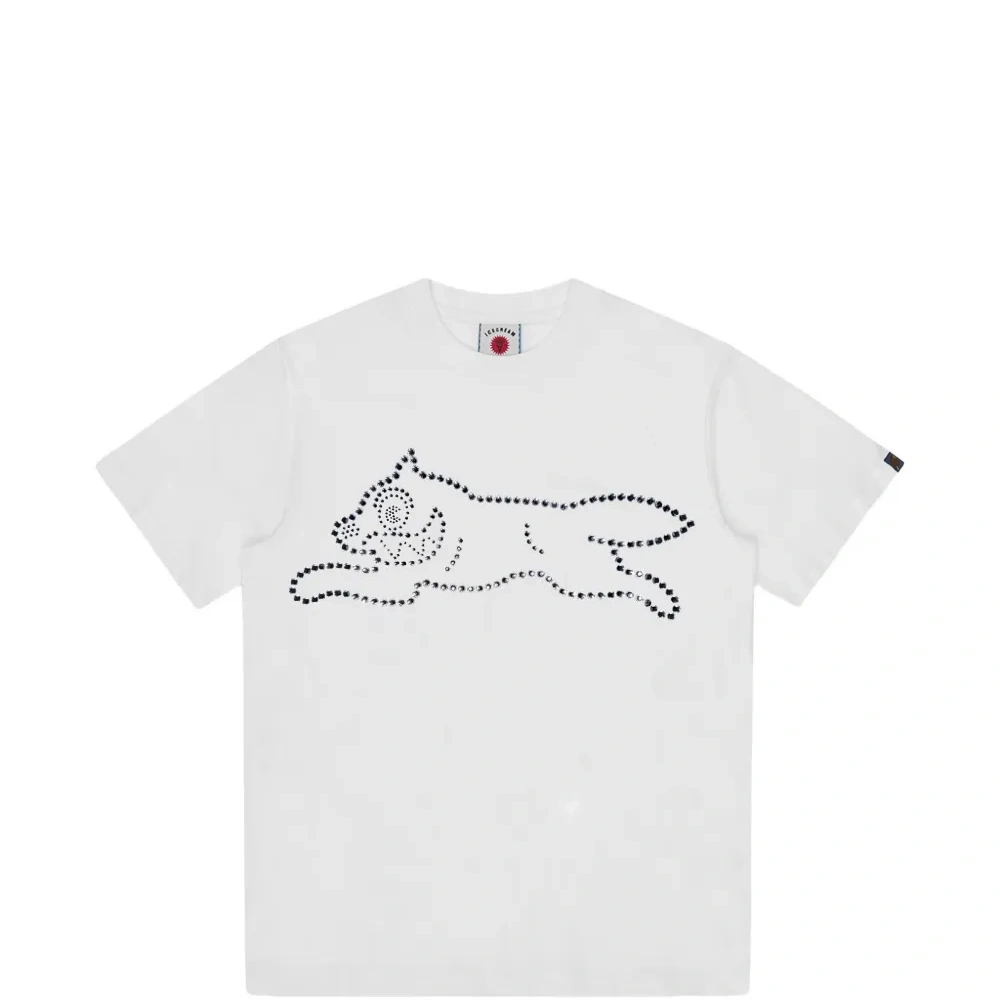 Футболка с круглым вырезом и кристальным рисунком