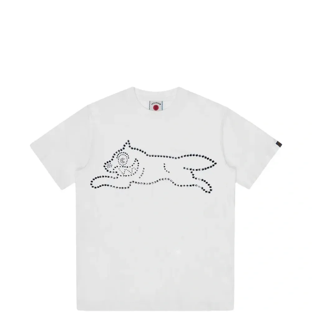 Футболка с круглым вырезом и кристальным рисунком