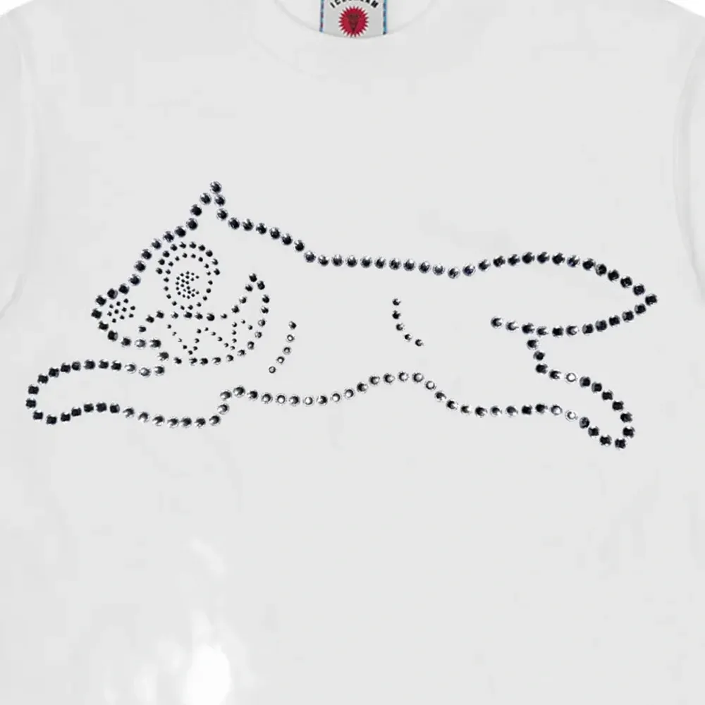 Футболка с круглым вырезом и кристальным рисунком