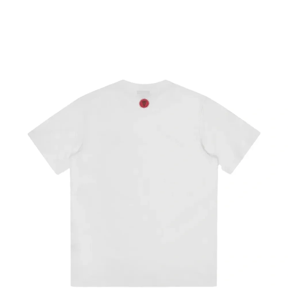 Футболка с круглым вырезом и кристальным рисунком