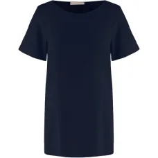 Футболка с короткими рукавами и закруглённым подолом