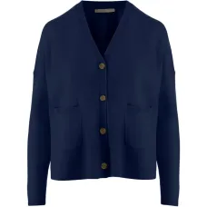 Кардиган с V-образным вырезом и накладными карманами Кардиган с V-образным вырезом и накладными карманами