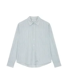 Рубашка в полоску с нагрудным карманом Рубашка в полоску с нагрудным карманом