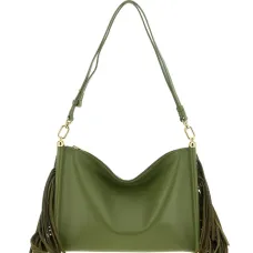 Мини-сумка Sfera Soft с бахромой на плечо