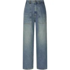 Брюки с нашивкой-логотипом