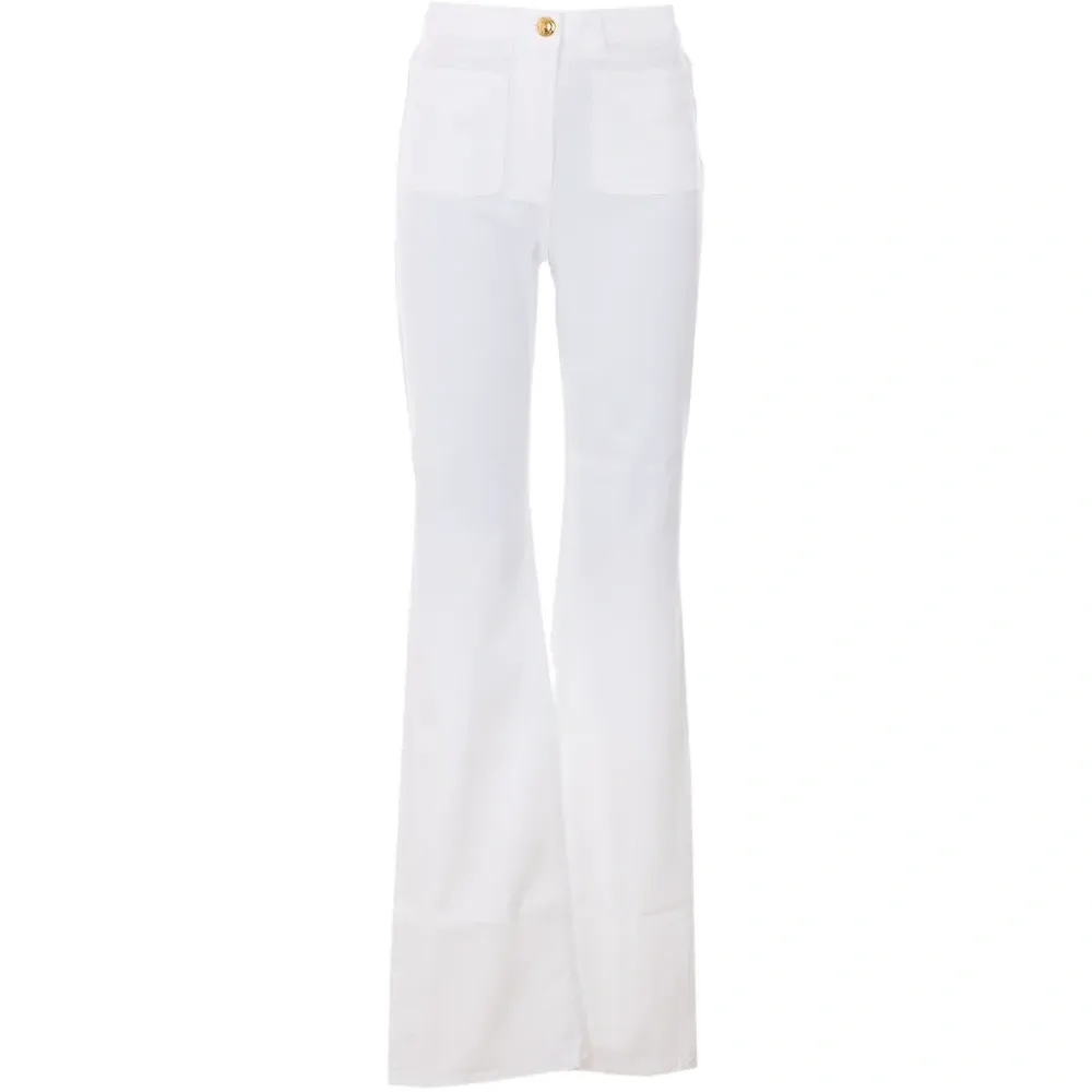 Брюки с логотипом на пуговице