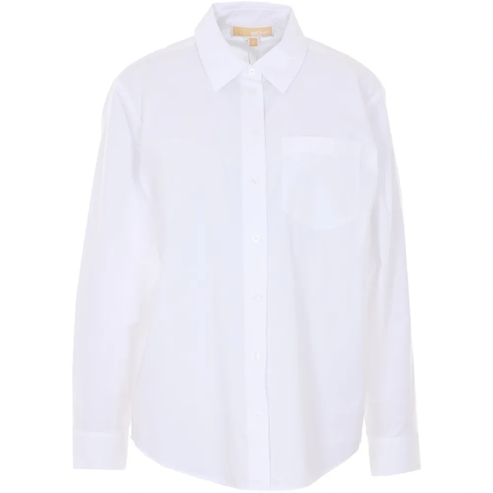 Рубашка с накладными карманами