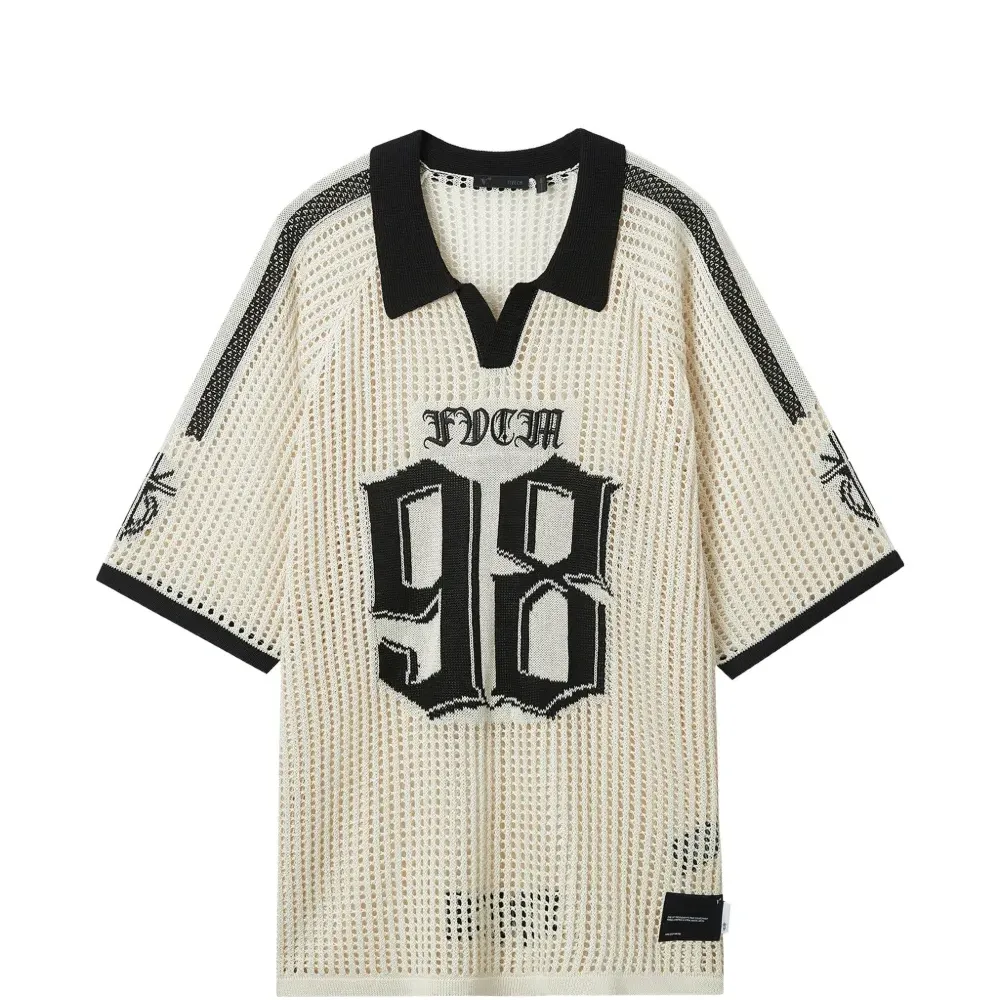 Футболка вязаная в открытую с цифрами