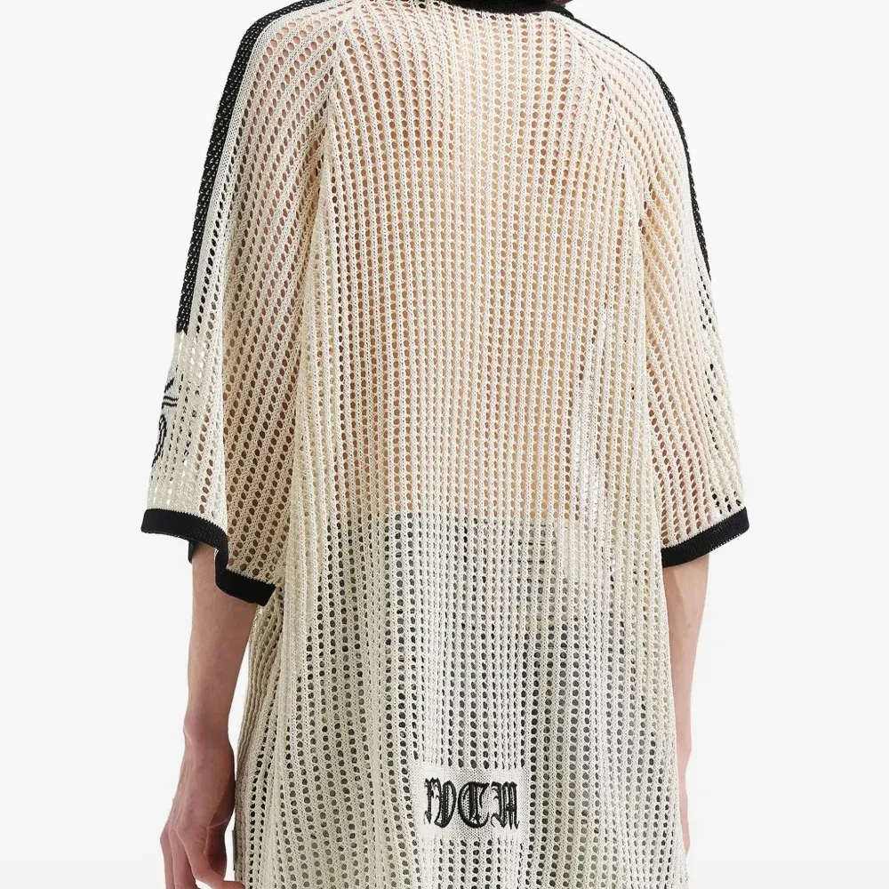 Футболка вязаная в открытую с цифрами