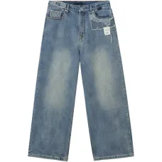 Джинсы с потертостями