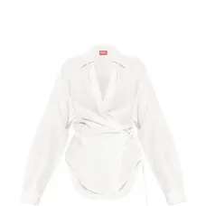 Блузка с завязывающимся поясом