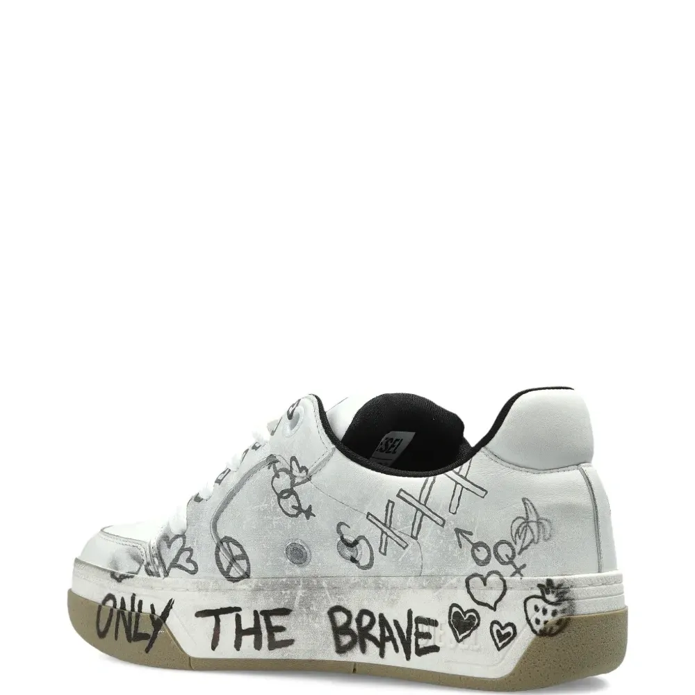 Кеды S-D-Ollie с граффити и низким верхом