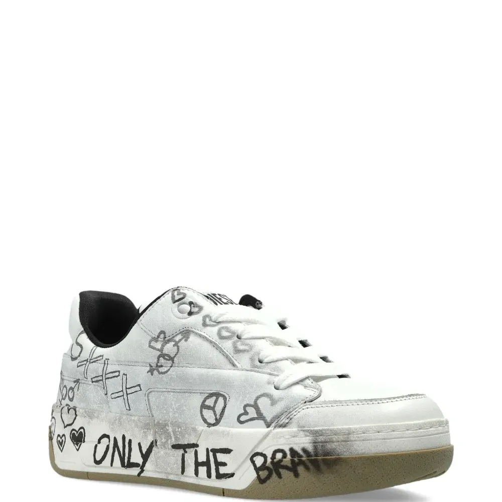 Кеды S-D-Ollie с граффити и низким верхом