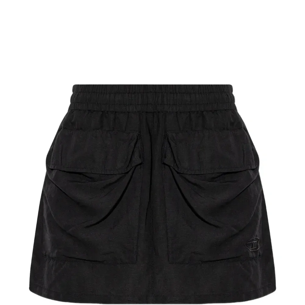 Мини-юбка O-Cean-S2 с карманами и кулиской