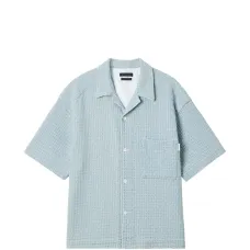 Фактурная рубашка с короткими рукавами