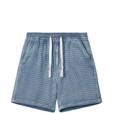 Укороченные шорты с рисунком и кулиской Укороченные шорты с рисунком и кулиской