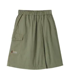 Юбка-шорты с логотипом и накладными карманами