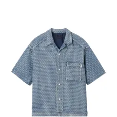 Фактурная рубашка свободного кроя