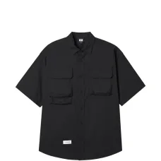 Рубашка с короткими рукавами и накладным карманом