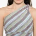 Блузка в полоску на одно плечо