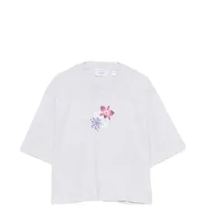 Футболка с цветочным принтом Футболка с цветочным принтом