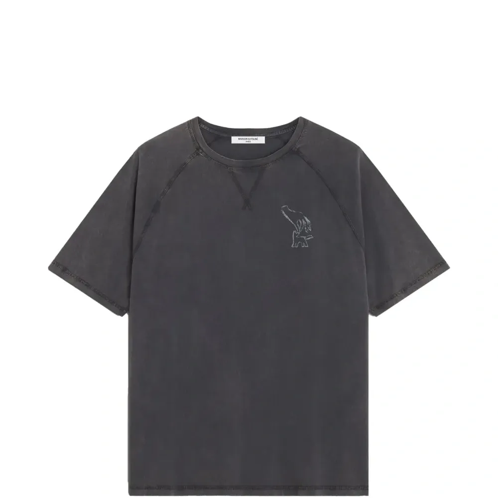 Футболка с принтом и круглым вырезом