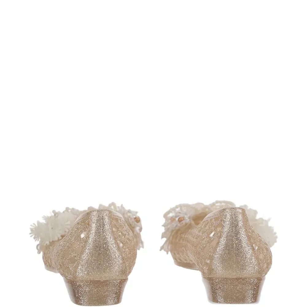 Балетки, украшенные бусинами