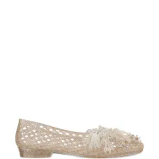 Балетки, украшенные бусинами