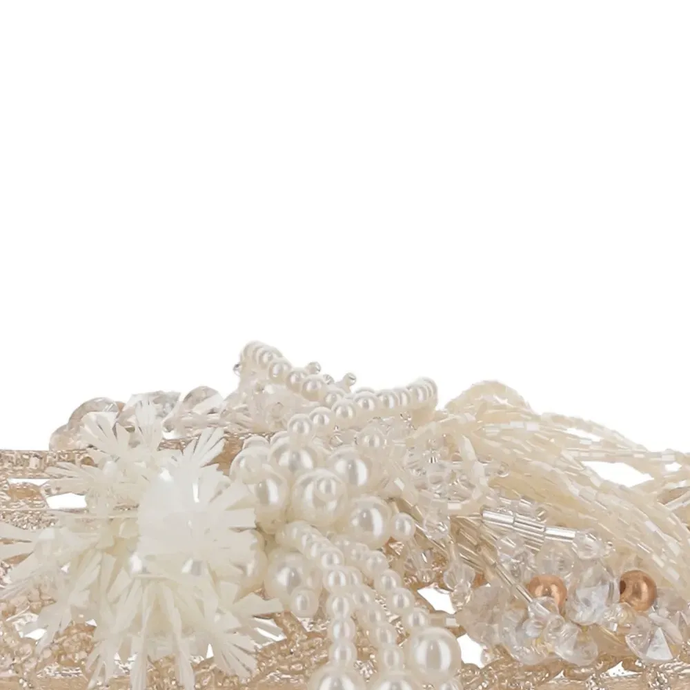 Балетки, украшенные бусинами