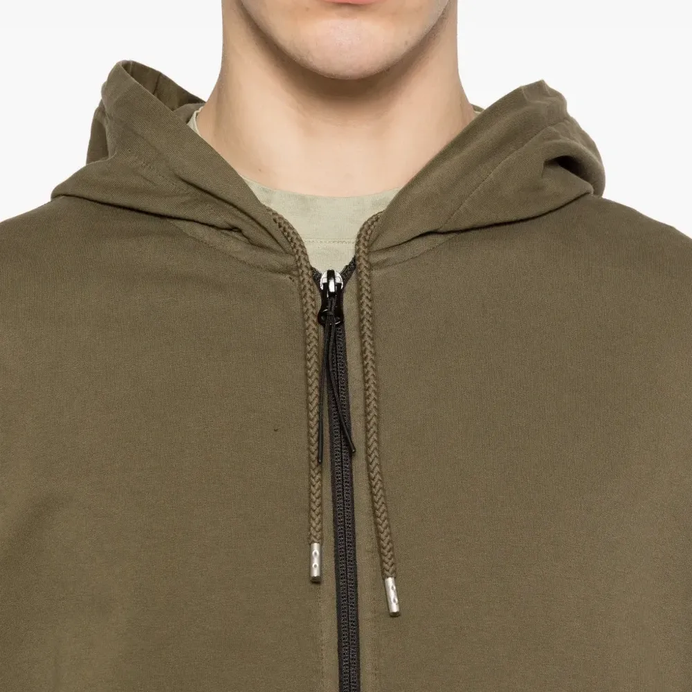 Худи на молнии с карманом-кенгуру