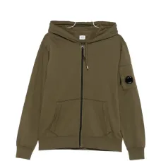 Худи на молнии с карманом-кенгуру