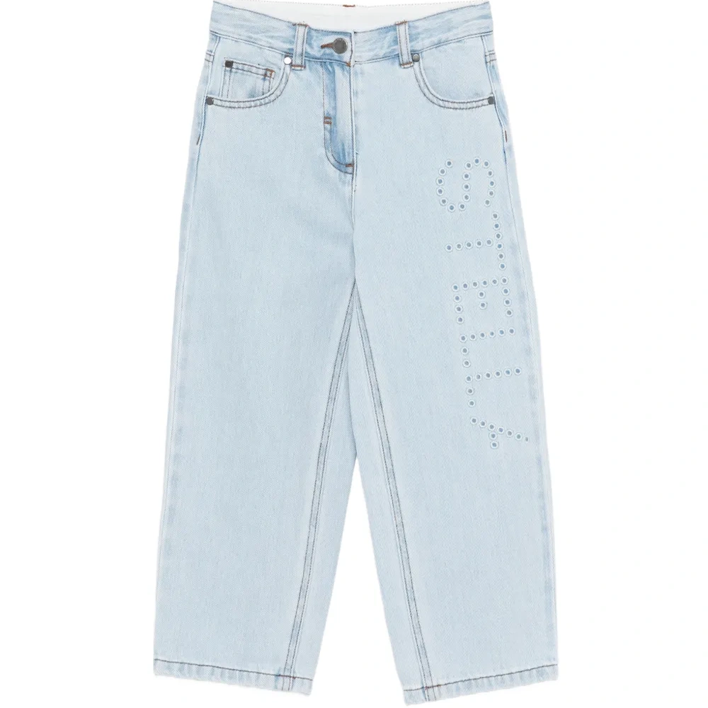 Джинсы с вышивкой