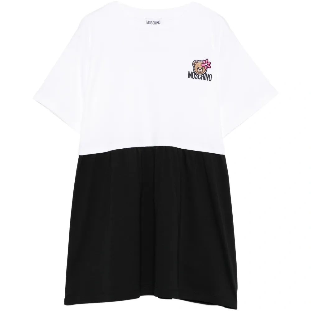 Платье с принтом-логотипом