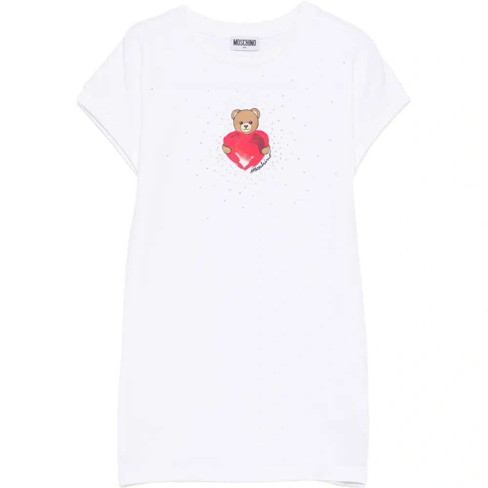 Платье с принтом в виде сердечек