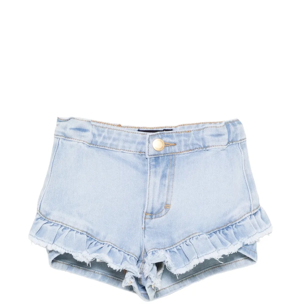 Джинсовые шорты Agnetha с оборками