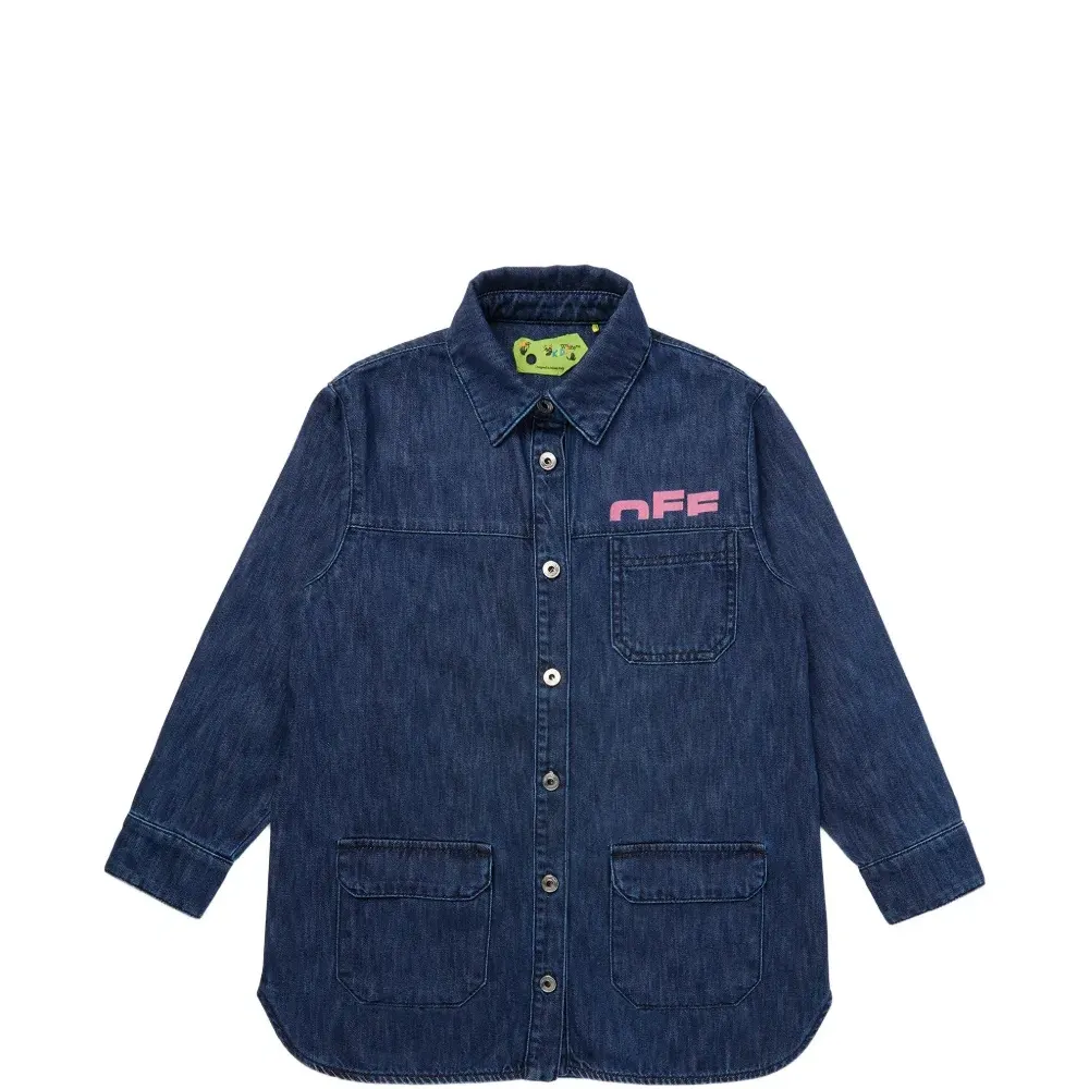 Джинсовое платье с логотипом