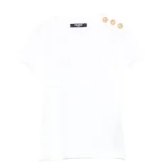 Футболка с декоративными пуговицами