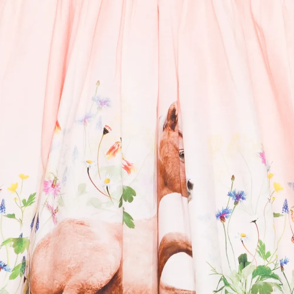 Платье Cissa в рубчик с цветочным принтом