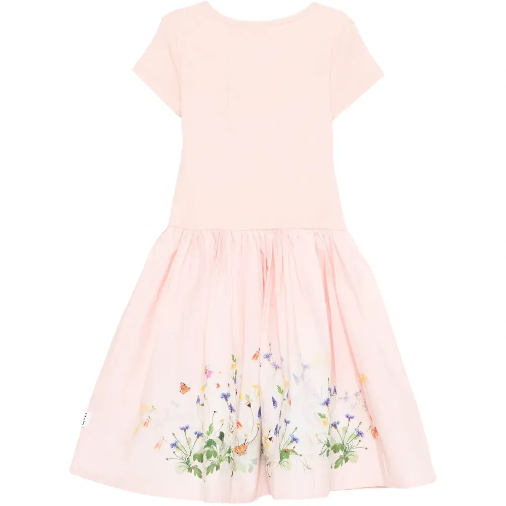 Платье Cissa в рубчик с цветочным принтом