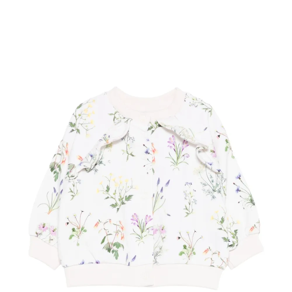 Толстовка Daphne с рюшами и цветочным принтом