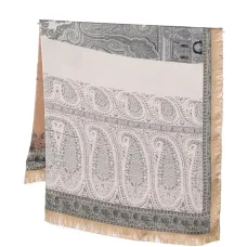 Шарф Molare с бахромой и узором "пейсли"