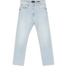 Джинсы прямого кроя на молнии